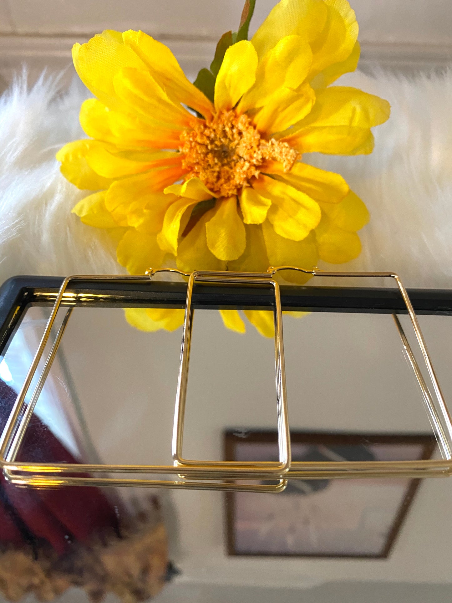 Square Shaped Hoop Earring