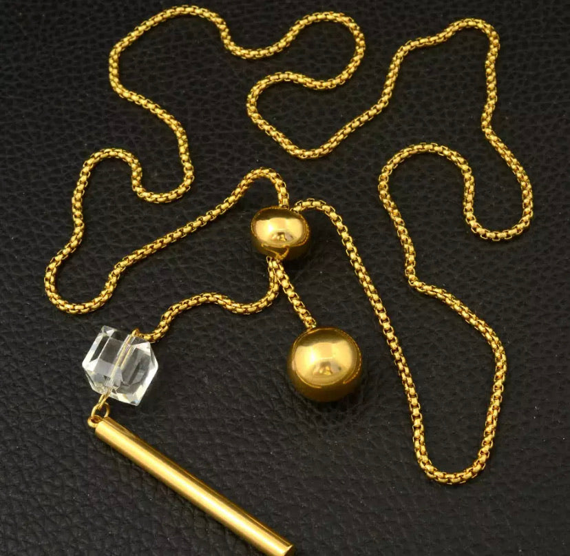 Stainless Steal Long Sweater Chain Necklace