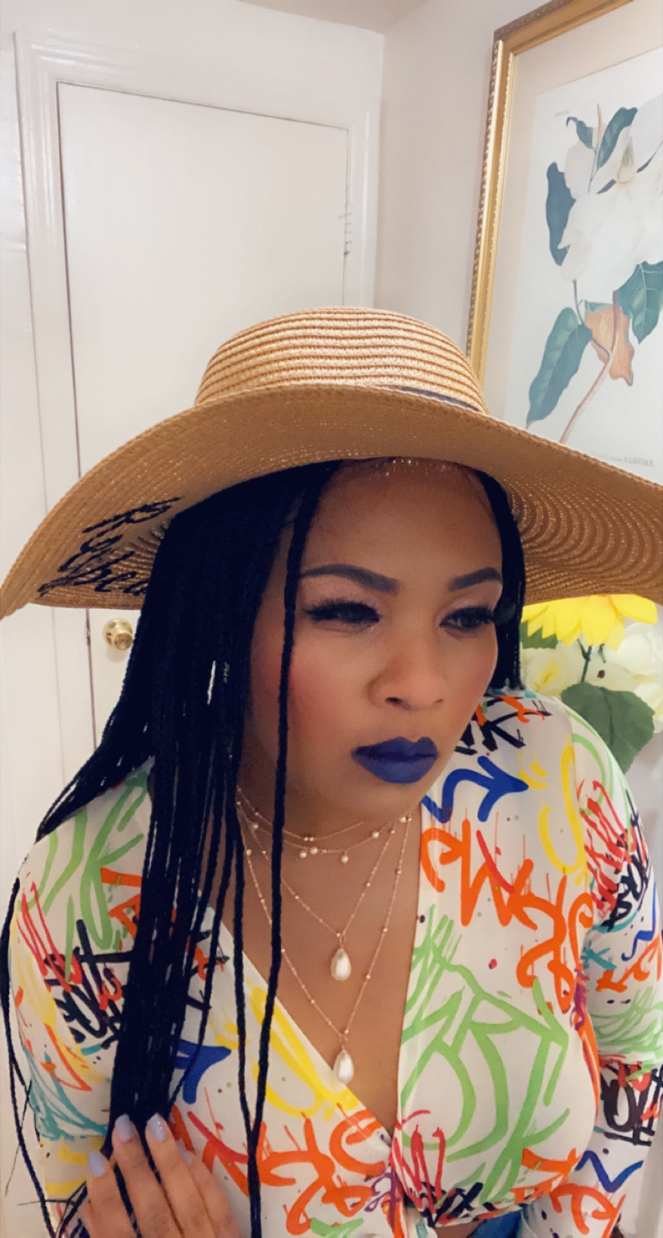 Beach Face Straw Hat