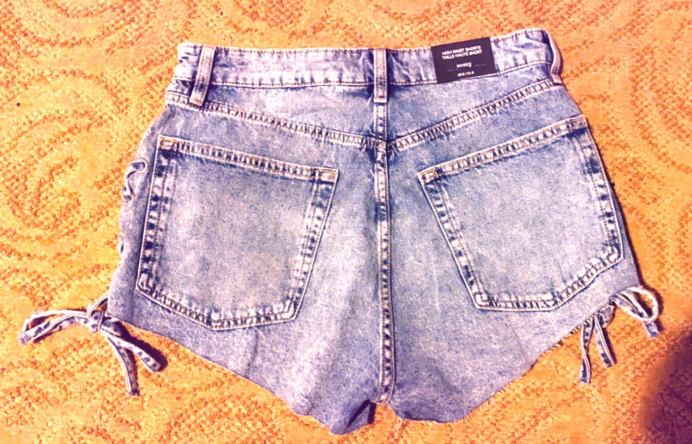 Sexy Lace Side Denim Shorts