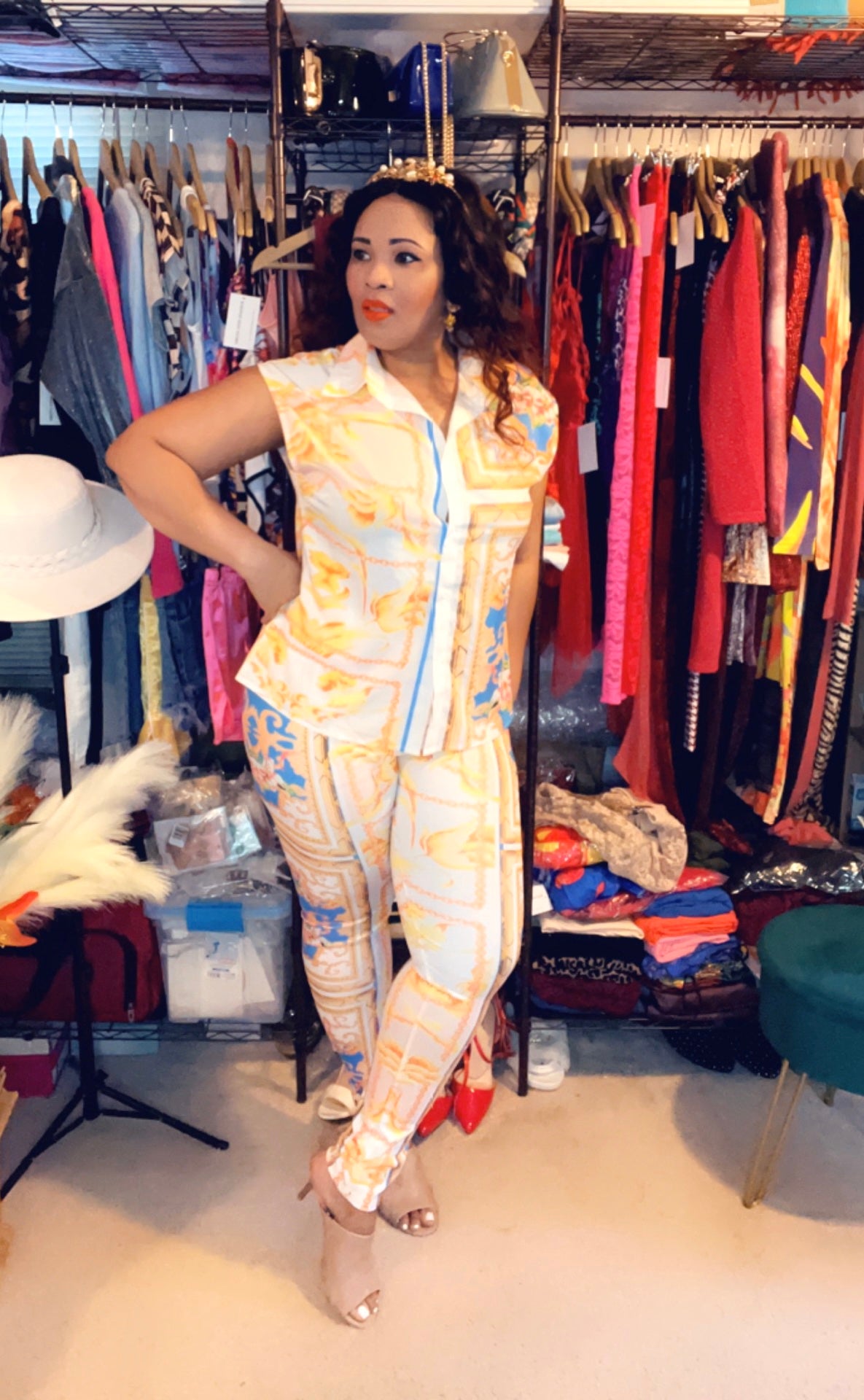 Slick Look Pants Set