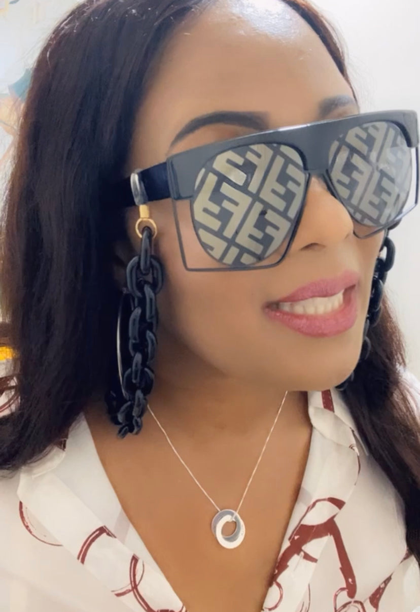 Black is Back Glasses Chain