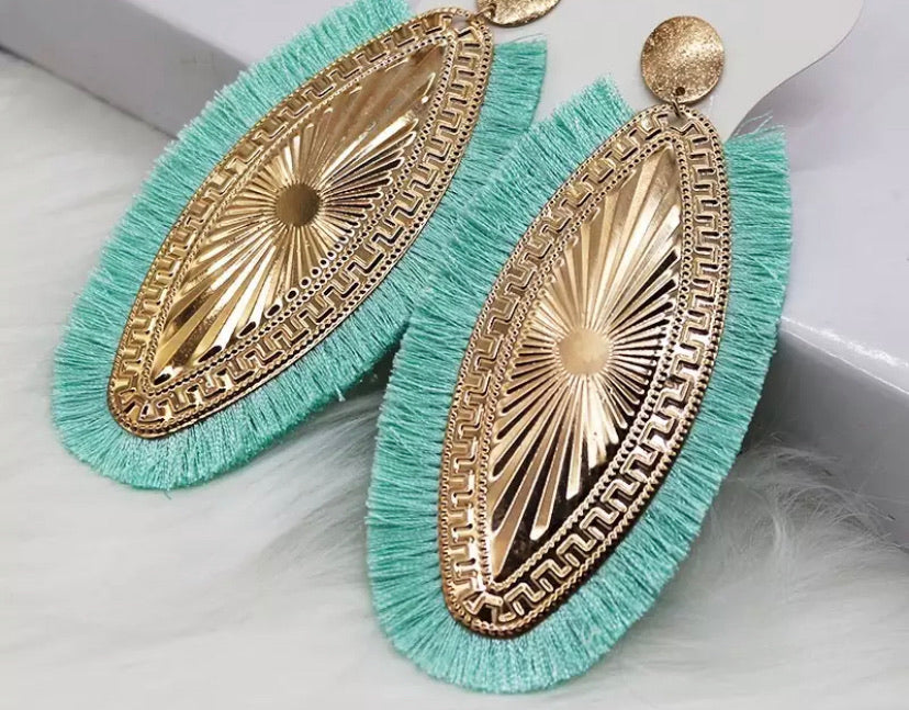 Statement Vintage Tassel Drop Earring