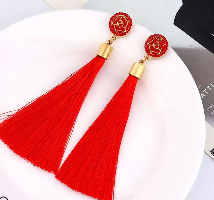 Fashion Long Tassel Earring
