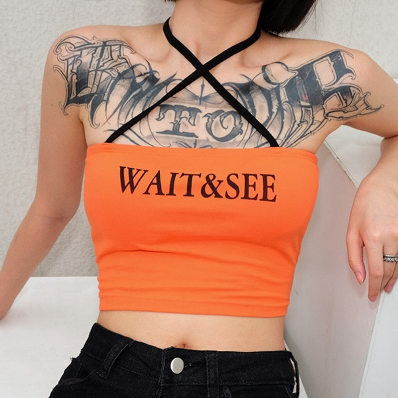 Wait & See Cotton Crop Top
