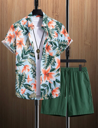 Go Green Men’s Two Pieces Shorts Set