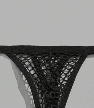 Hommie Fishnet Slip-on Thong Mens Underwear