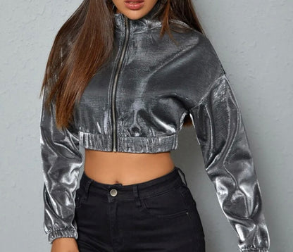 Psychedelic Jacket Crop