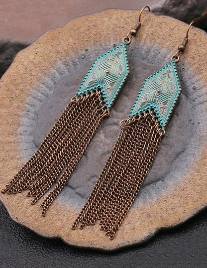 Drip Drop Tassel earring