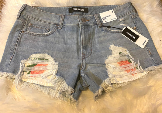 Denim Destroy Batty Rider Shorts