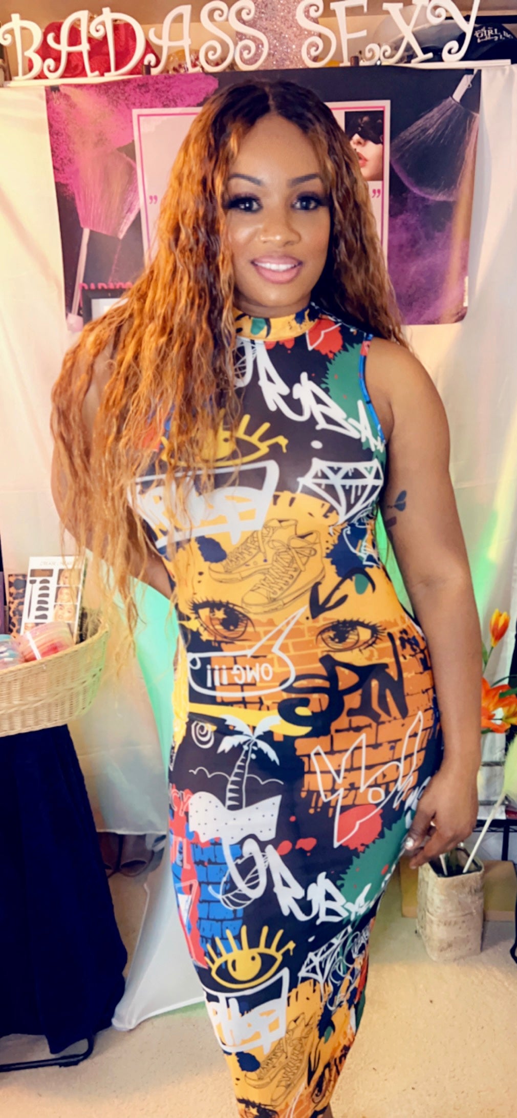 BadAss Graphic Pencil Dress