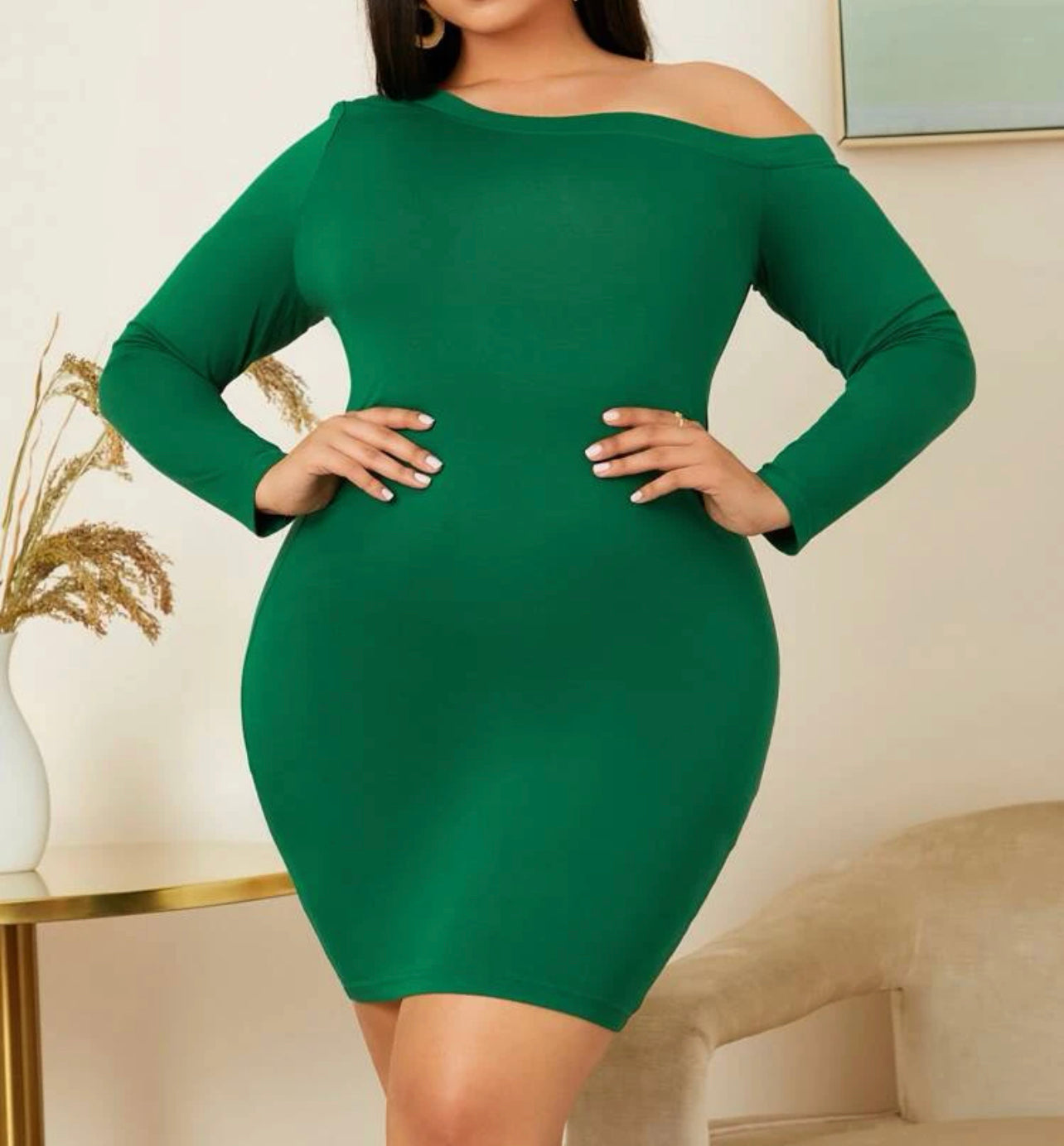 Sexy Chunks Plus Bodycon Dress