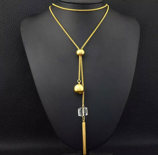 Stainless Steal Long Sweater Chain Necklace