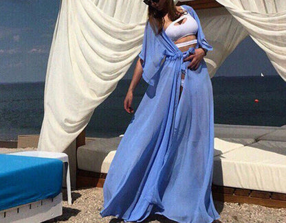 Chiffon Cardigan Bikini Cover Up Swimwear