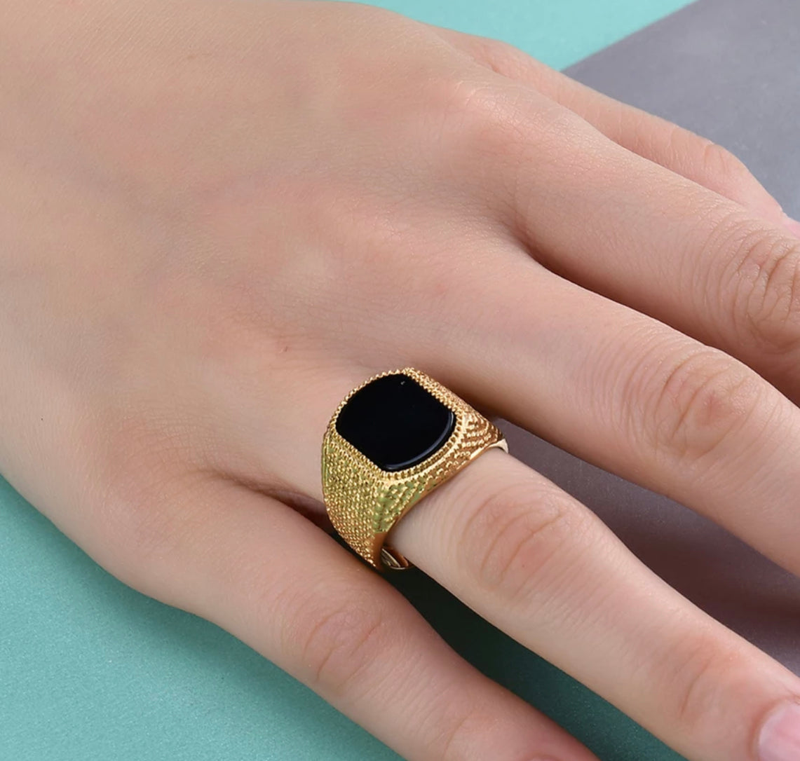 Black Night Men Ring