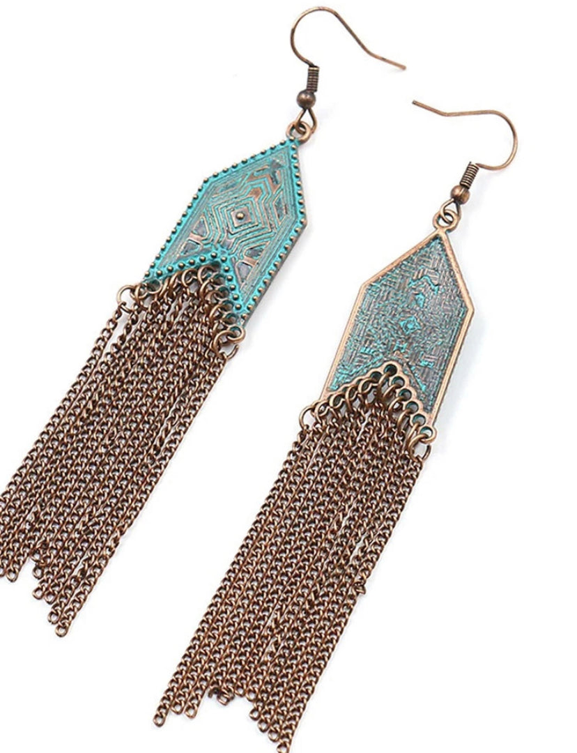 Drip Drop Tassel earring