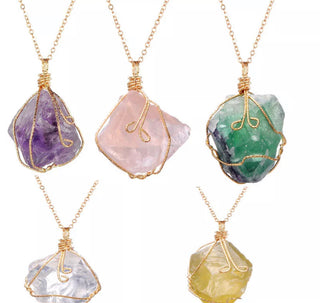 Healing Stones Crystal Necklace