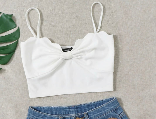 Decorative Trim Crop Top