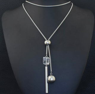 Stainless Steal Long Sweater Chain Necklace