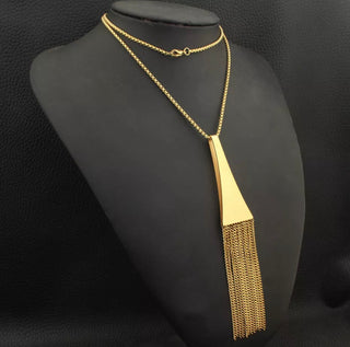 Stainless Steal Sweater Necklace