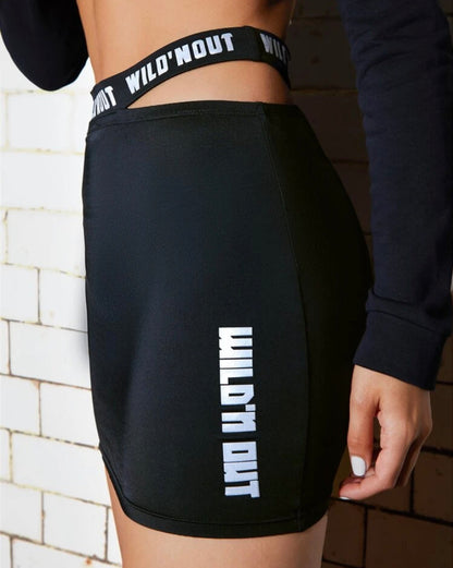 Graphic Bodycon Skirt