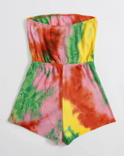 Boho Tie Dye Romper