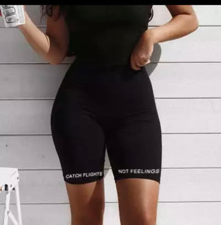 Graphic Biker Shorts