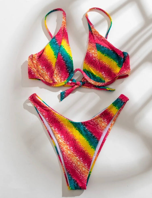 Glow Rainbow Swimsuit