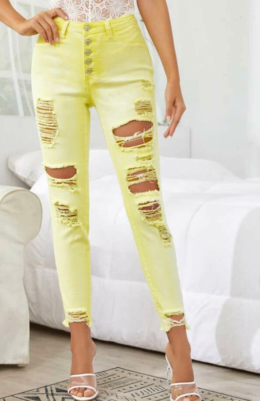 Ripped Skinny Jeans Pants