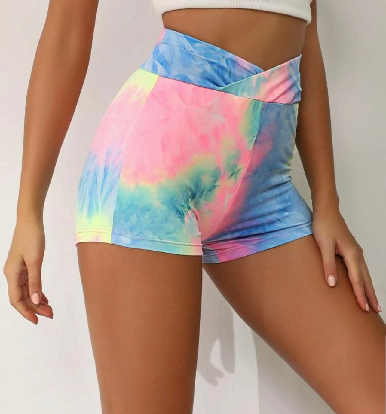 Tie Dye Boody Active Shorts