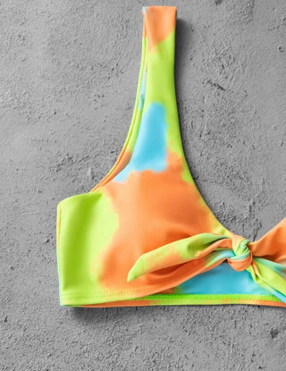 Neon Tie Dye Bikini Swimsuit